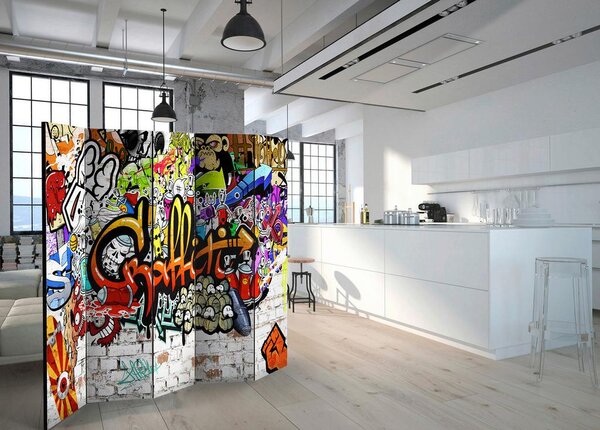 Artgeist Paravan Colourful Style I, 5-Delni, Enostranski