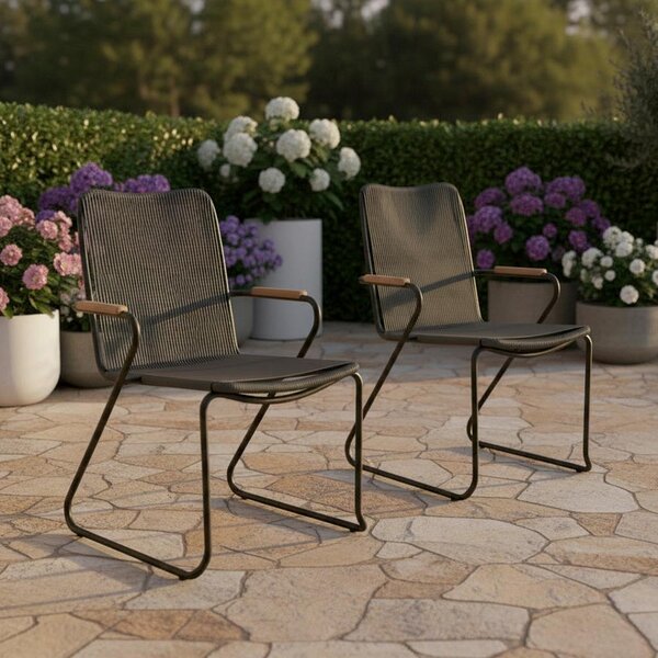 Bessagi Garden Set Vrtnih Stolov Cleo, Siva, 2 Kos