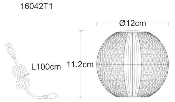 Globo Namizna Svetilka Za Polnjenje 16042t1