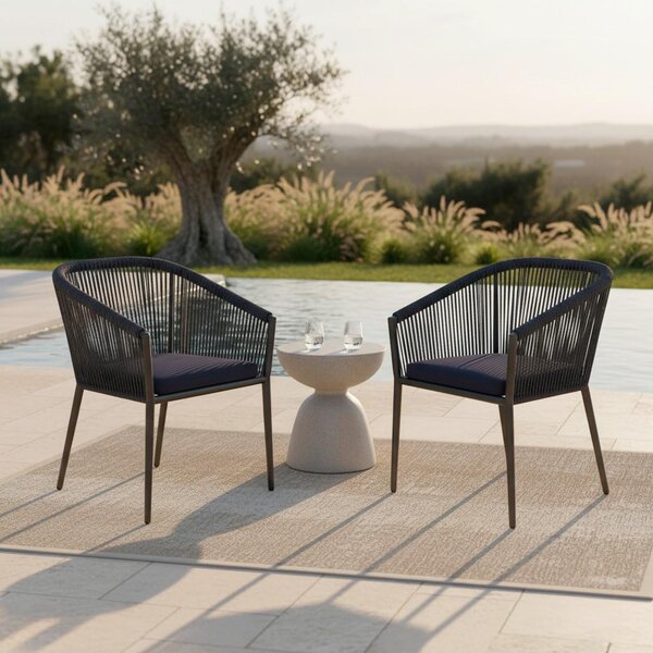 Bessagi Garden Set Vrtnih Stolov Benicia, 2 Kos, Modra