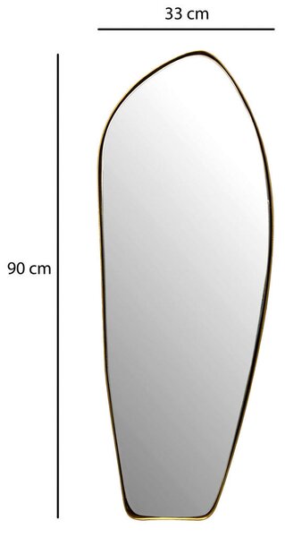 STENSKO OGLEDALO, 33/90/2,5 cm steklo