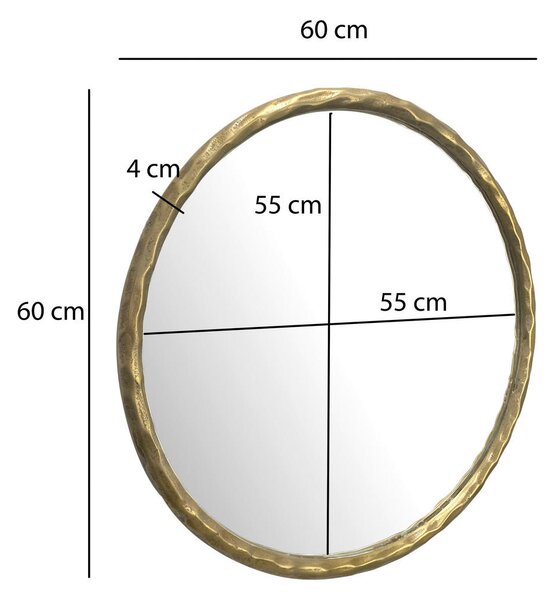 STENSKO OGLEDALO, 60/60/4 cm steklo