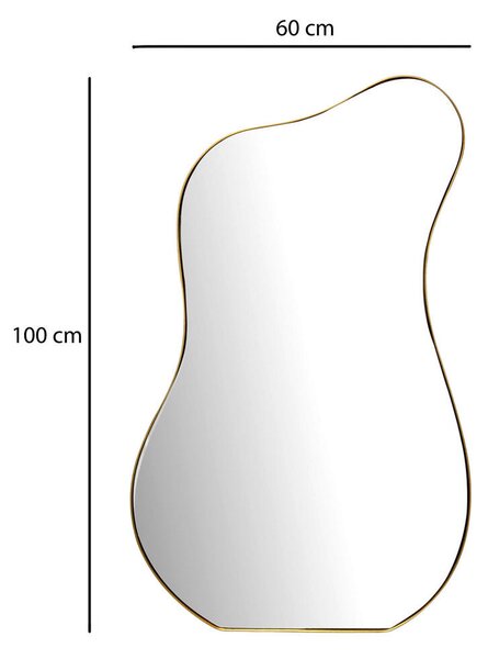 STENSKO OGLEDALO, 60/100/2,5 cm steklo