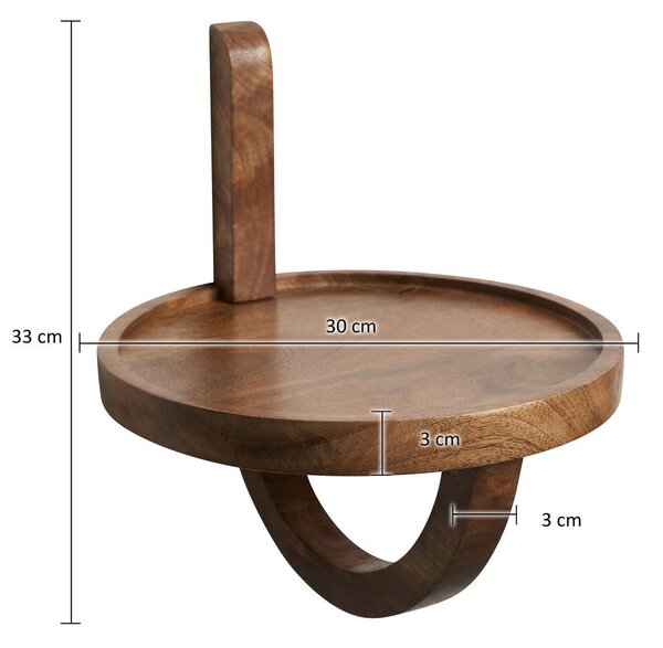 STENSKI REGAL 30/33/30 cm naravne barve