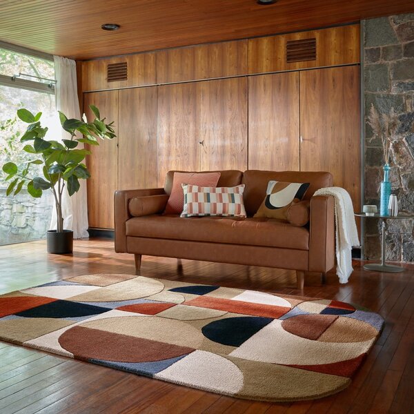 Ročno tkana volnena preproga v barvi terakote 160x230 cm Mia Arch – Flair Rugs