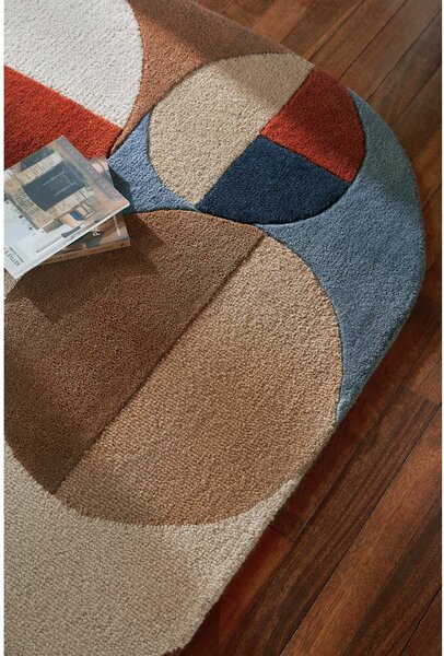 Ročno tkana volnena preproga v barvi terakote 160x230 cm Mia Arch – Flair Rugs