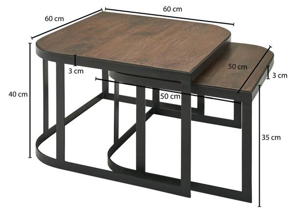 SET KLUBSKIH MIZIC, temno rjava
