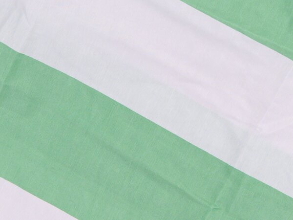 Bombažna posteljnina STRIPES bela-zelena Dimenzije posteljnine: 70 x 90 cm | 140 x 200 cm