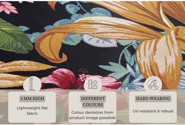 Črna zunanja preproga 120x180 cm Flair – Hanse Home
