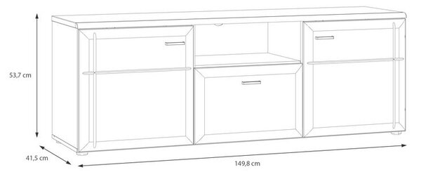 TV-ELEMENT barve hrasta
