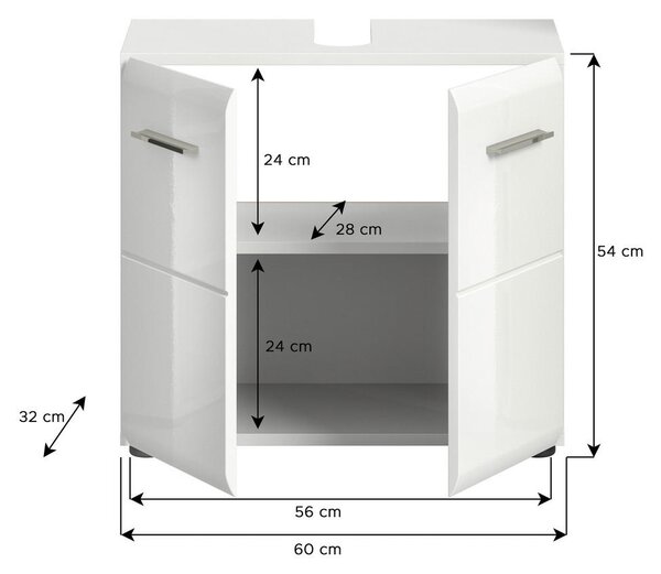 OMARICA ZA POD UMIVALNIK 60/54/32 cm