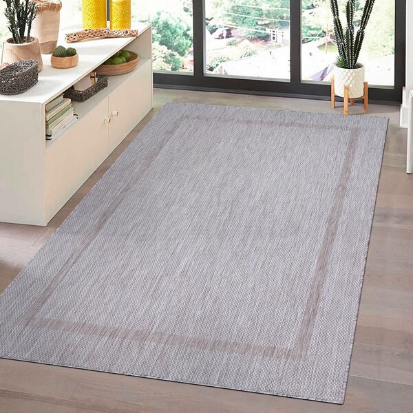 RAVNO TKANA PREPROGA Relax 140/200 cm tkano srebrne barve