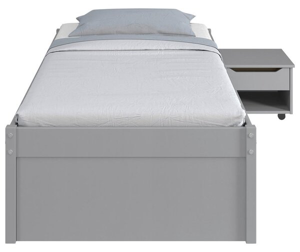 POSTELJA S PREDALOM 90 cm x 200 cm , siva