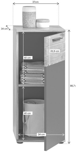 SPODNJA OMARICA 37/87/34 cm