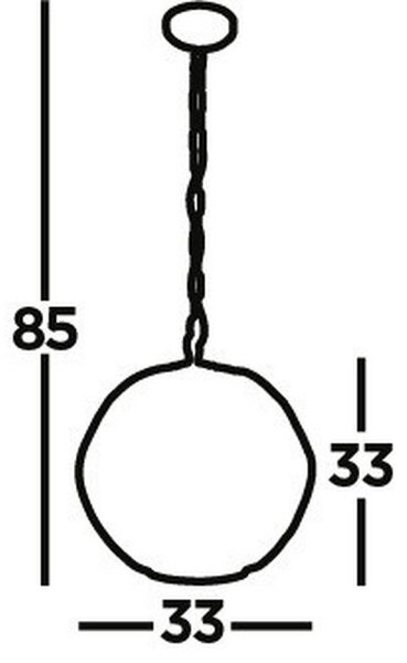 VISEČA SVETILKA Finesse 31.5/33 cm 60 W E27