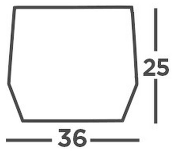 STROPNA SVETILKA Square 36/36/25 cm