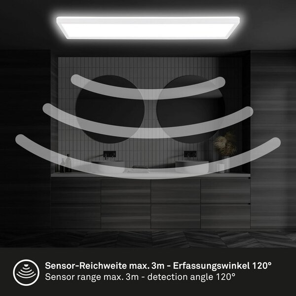 STROPNA KOPAL. LED-SVETILKA Move 58/20/3 cm 4000 K