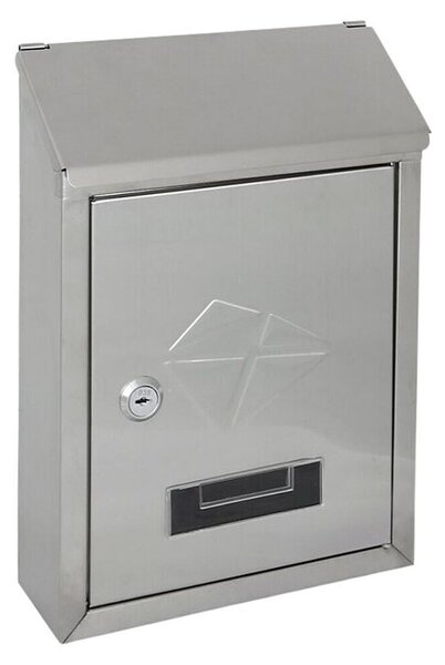 Stenski poštni nabiralnik Smart (Do x Š x V: 215 x 67 x 304 mm, Barva: Srebrna, Nerjavno jeklo)
