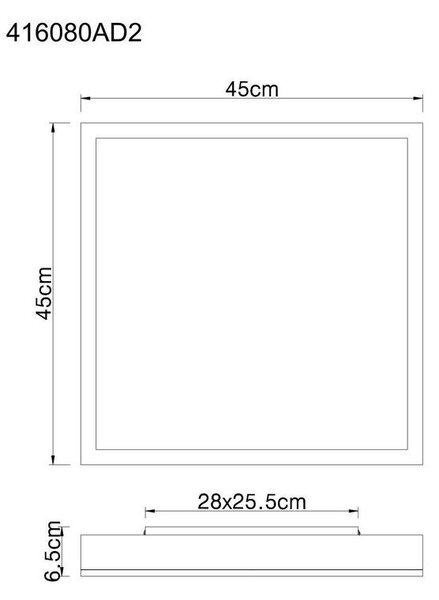 STROPNA LED-SVETILKA DORO 3000 K 230 V