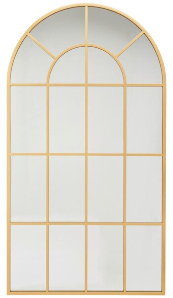 STENSKO OGLEDALO, 100/180/3 cm kovina, steklo, leseni material