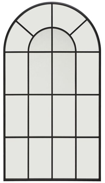 STENSKO OGLEDALO, 100/180/3 cm kovina, steklo, leseni material