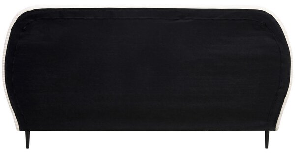 OBLAZINJENA POSTELJA 180 cm x 200 cm , les, kovina, tekstil naravne barve