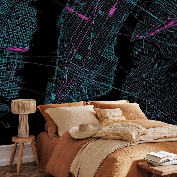 Artgeist Fototapeta Blue Manhattan, 150x105cm