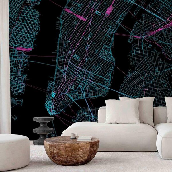 Artgeist Fototapeta Blue Manhattan, 150x105cm