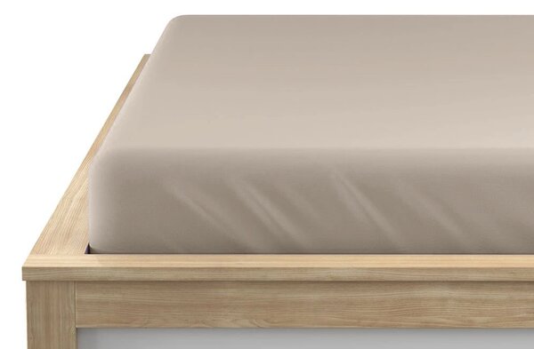 Jersey rjuha cappuccino 90 x 200 cm