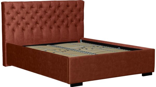 Modern Living Oblazinjena Postelja Miami Storage, 160x200, Opečnata