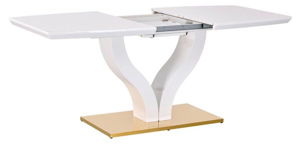 MID.YOU Jedilna Miza Jade Az, Bela, 140-180x90