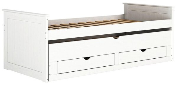 RAZTEGLJIVA POSTELJA 90 cm x 200 cm , bela