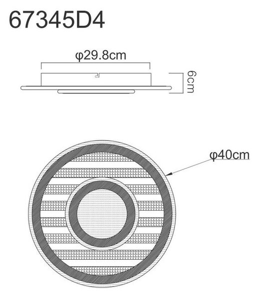 STROPNA LED-SVETILKA WOODY 3000 K 230 V