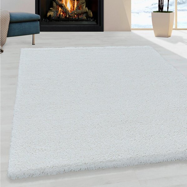 PREPROGA Z VISOKIM FLOROM Fluffy 3500 Weiß 140/200 cm tkano bela