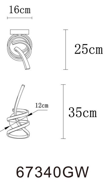 STROPNA LED-SVETILKA IDUNA 3000 K 230 V