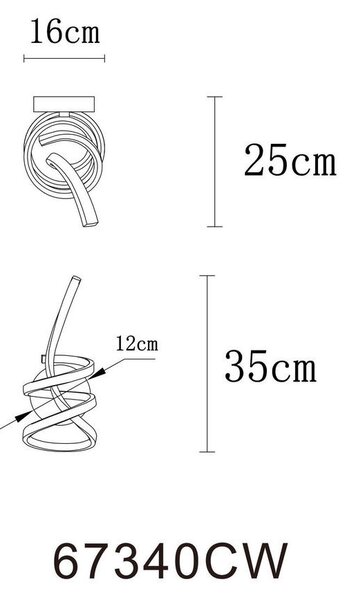 STROPNA LED-SVETILKA IDUNA 3000 K 230 V