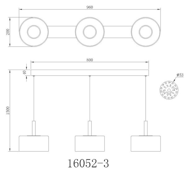 VISEČA LED-SVETILKA TRENTON 3000, 6000, 4000 K 230 V