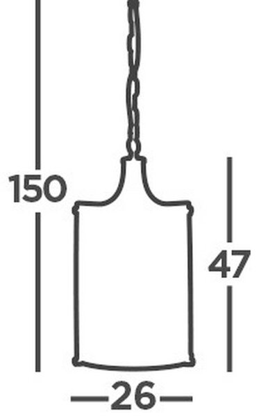 KRISTALNA VISEČA SVETILKA Victoria 26/150 cm E14