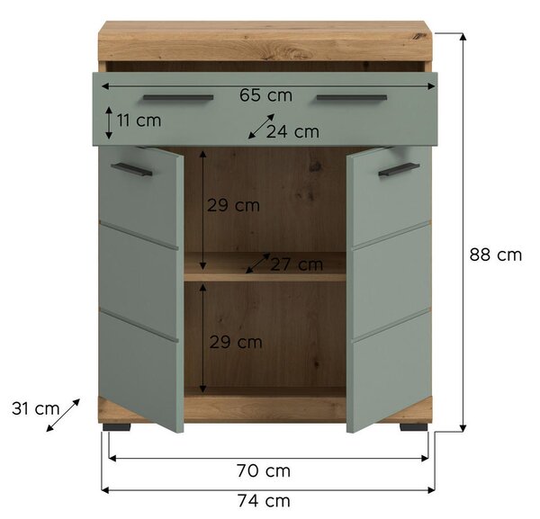 SPODNJA OMARICA 74/88/31 cm