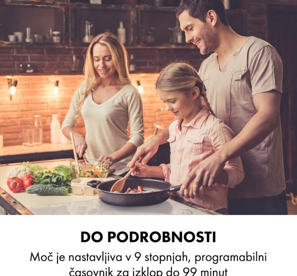 Klarstein Delicatessa 60 Hybrid, vgradna kuhalna plošča, indukcija, 4 cone, 7000 W