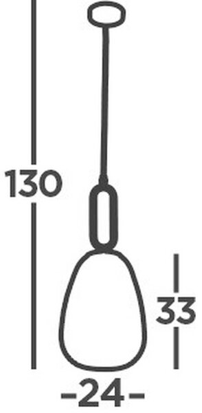VISEČA SVETILKA Elixir 24/130 cm E27