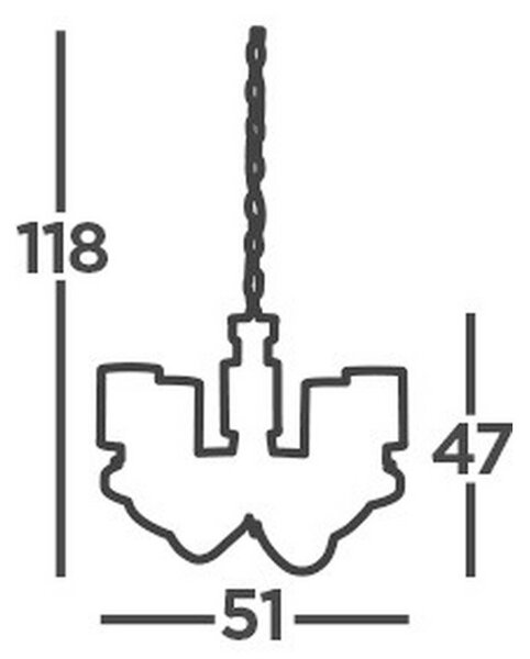 LESTENEC Catalina 51/118 cm E14