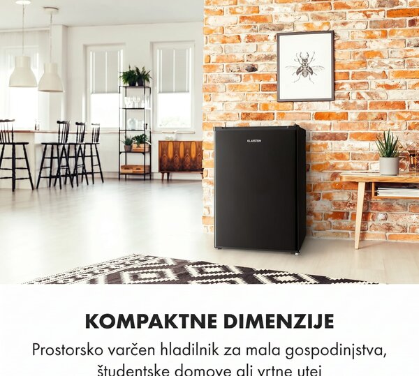 Klarstein Delaware, hladilnik, 75 litrov, zamrzovalnik, 4 litre, kompresorsko hlajenje