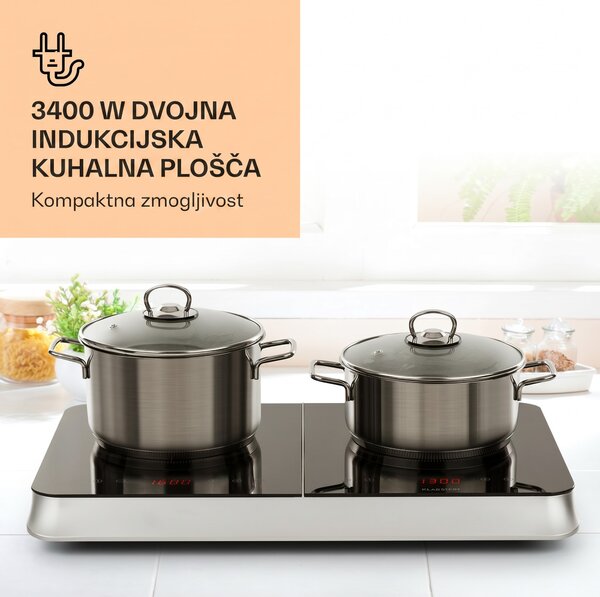 Klarstein InnoChef, indukcijska kuhalna plošča, 3400 W, krmiljenje na dotik, steklokeramika, barva