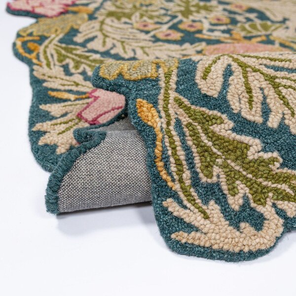 Ročno tkan volnen tekač 60x230 cm Daphne Shaped Floral – Flair Rugs