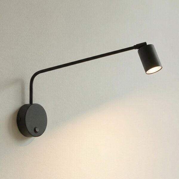 TK Lighting Stenna svetilka Nex, črna, kovina, višina 27 cm, GU10, zatemnjen, Črna, Dnevna soba / jedilnica, Kovina
