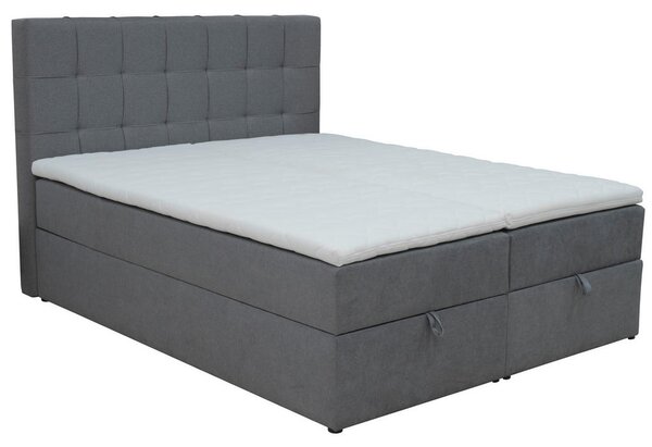 POSTELJA BOXSPRING 160 cm x 200 cm , les, tekstil, leseni material