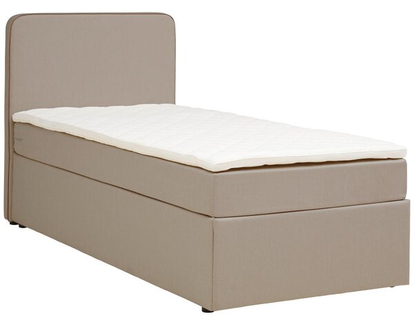 POSTELJA Z VZMETNICO 90 cm x 200 cm , tekstil bež