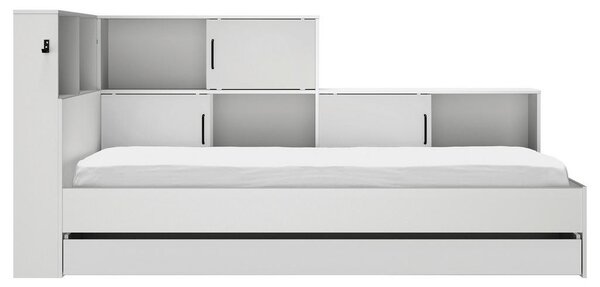 POSTELJA S PREDALOM 90 cm x 200 cm , bela