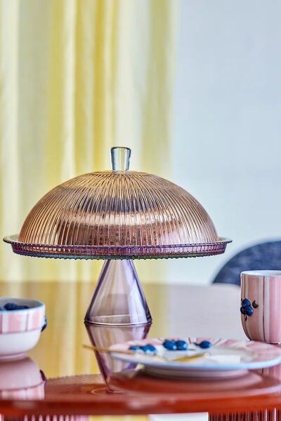 Bloomingville Stojalo za torte s senčnikom Tayo 32 x 24,5 cm